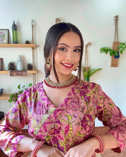 Fariha Pink Cotton Kurta Set - Param Iqbal