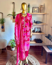 Jazmin Pink Organza Kurta Set - Param Iqbal