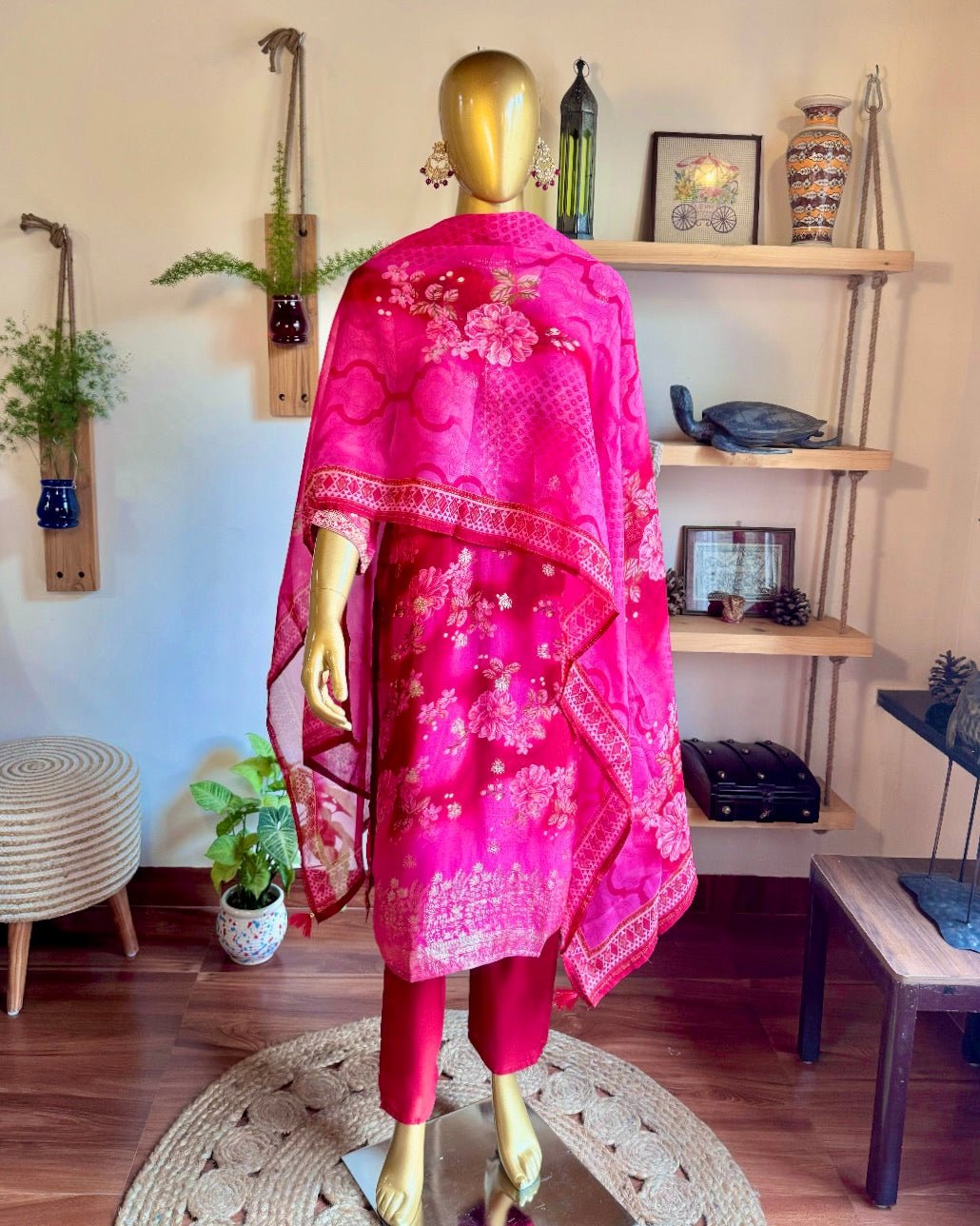 Jazmin Pink Organza Kurta Set - Param Iqbal