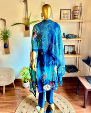 Sakina Blue Organza Kurta Set - Param Iqbal
