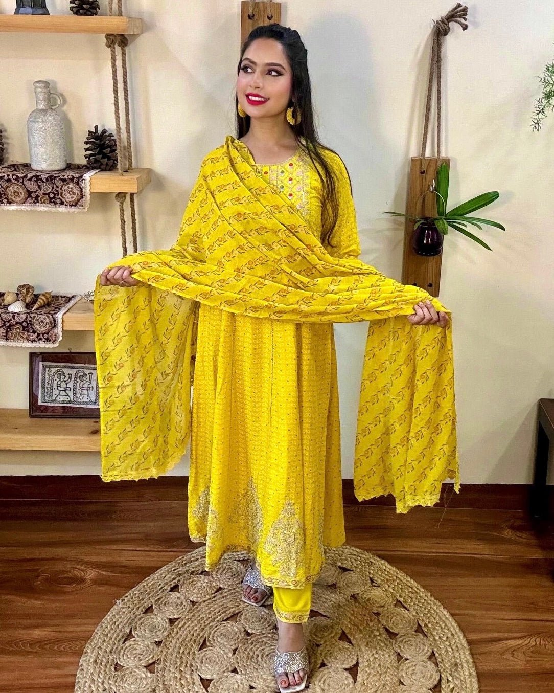Urooj Yellow Cotton Kurta Set - Param Iqbal