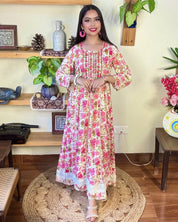 Vaanya White Cotton Kurta Set - Param Iqbal