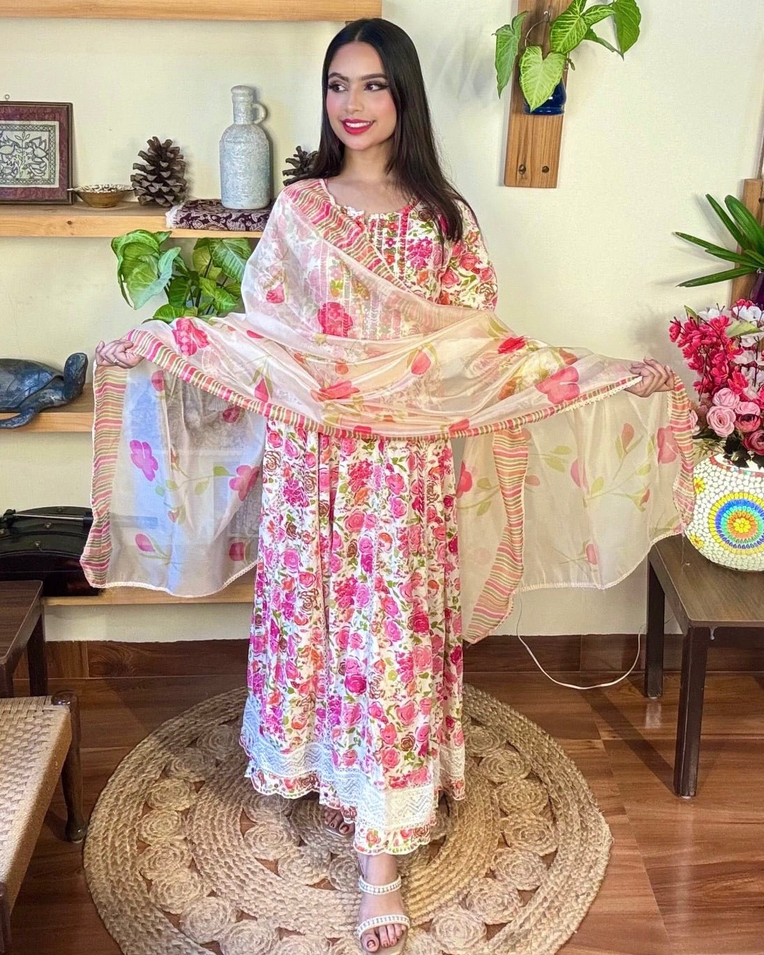 Vaanya White Cotton Kurta Set - Param Iqbal
