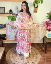 Vaanya White Cotton Kurta Set - Param Iqbal