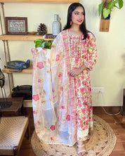 Vaanya White Cotton Kurta Set - Param Iqbal