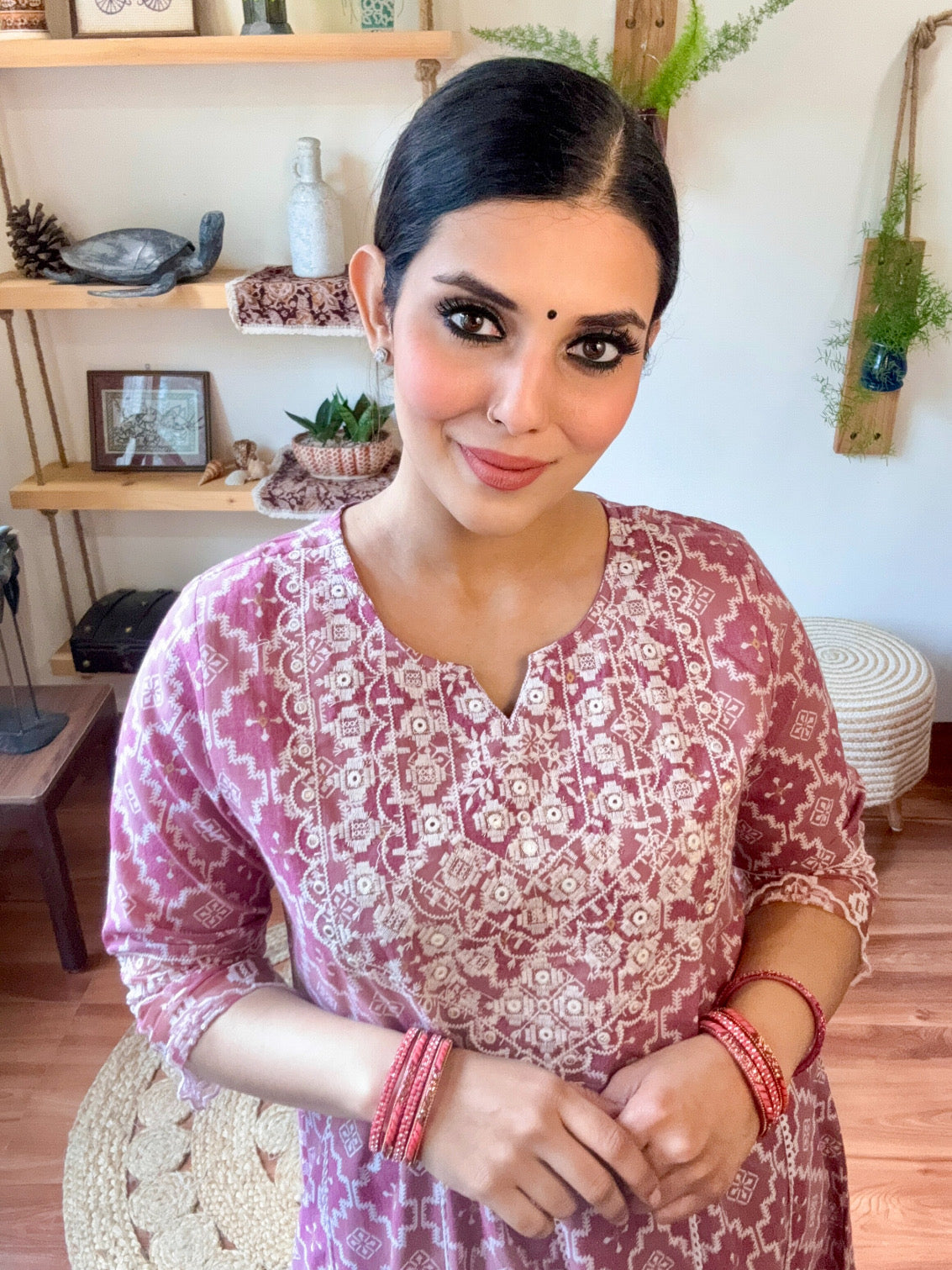 Gauhar Pink Cotton Suit | Param Iqbal 