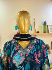 Zeenat black organza suit | Param Iqbal 