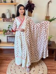 Niloufar white Cotton Suit |Param Iqbal 