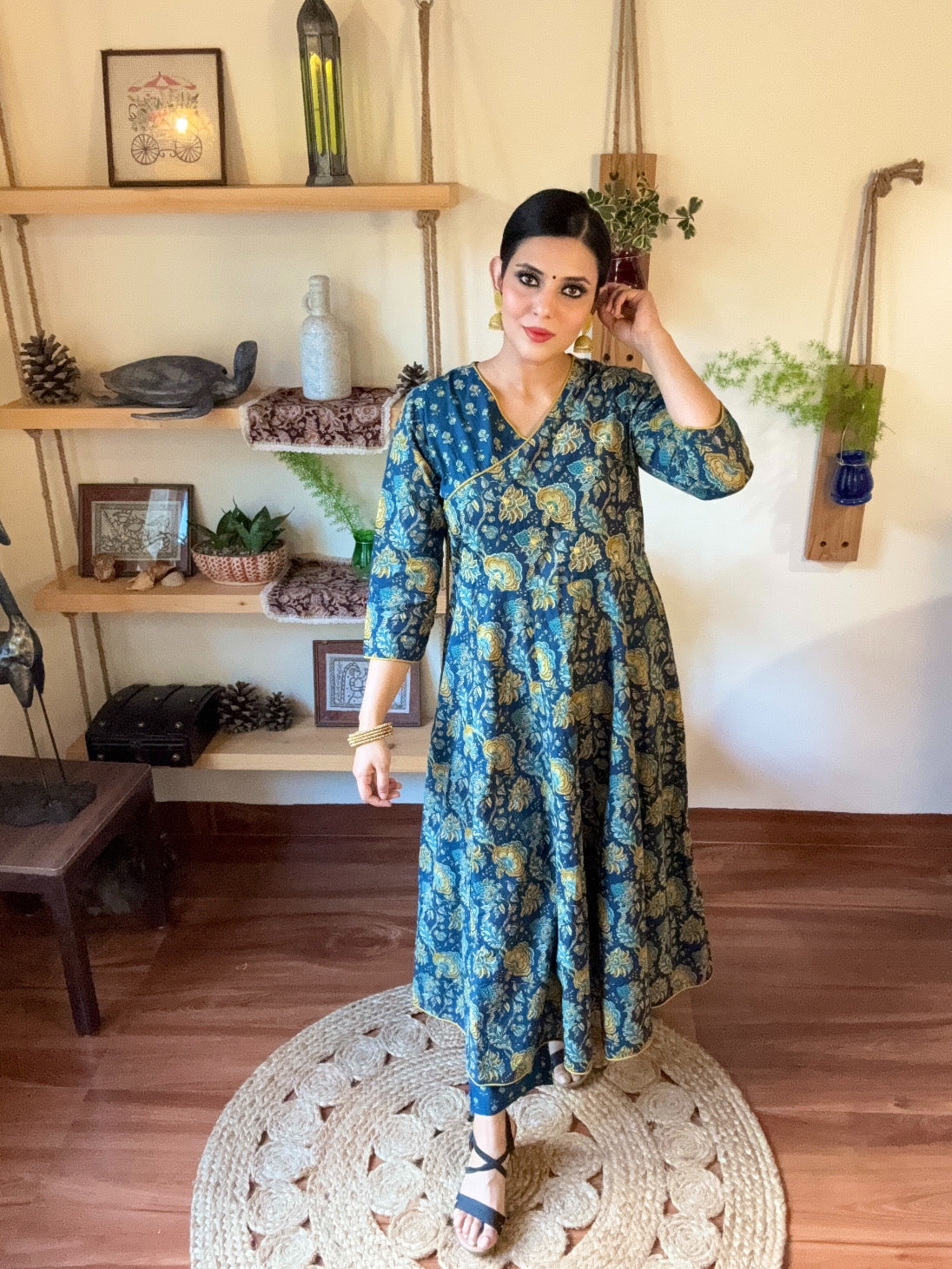 Pakeezah Blue Cotton Suit | Param Iqbal 
