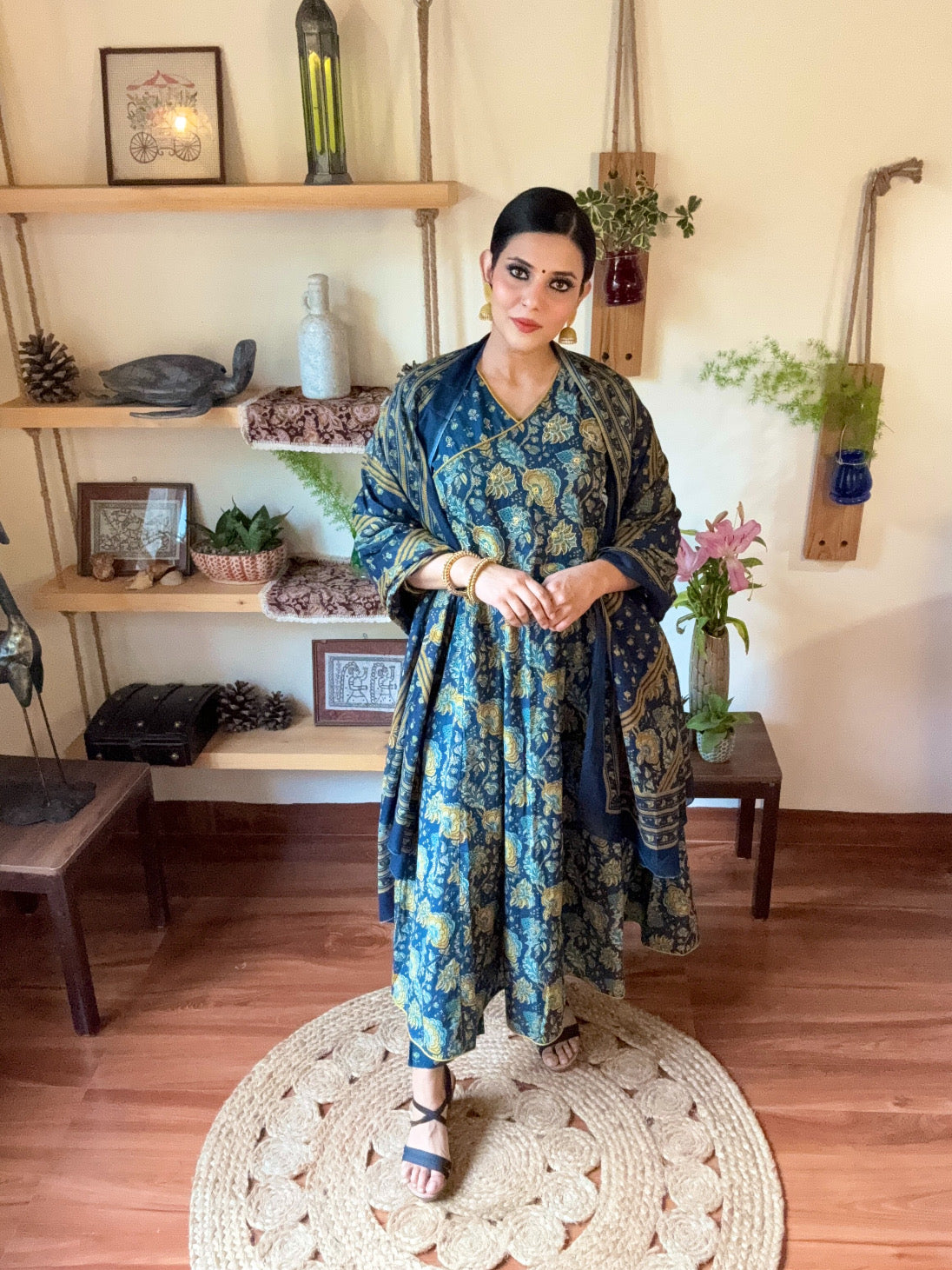 Pakeezah Blue Cotton Suit | Param Iqbal 