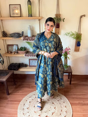Pakeezah Blue Cotton Suit | Param Iqbal 
