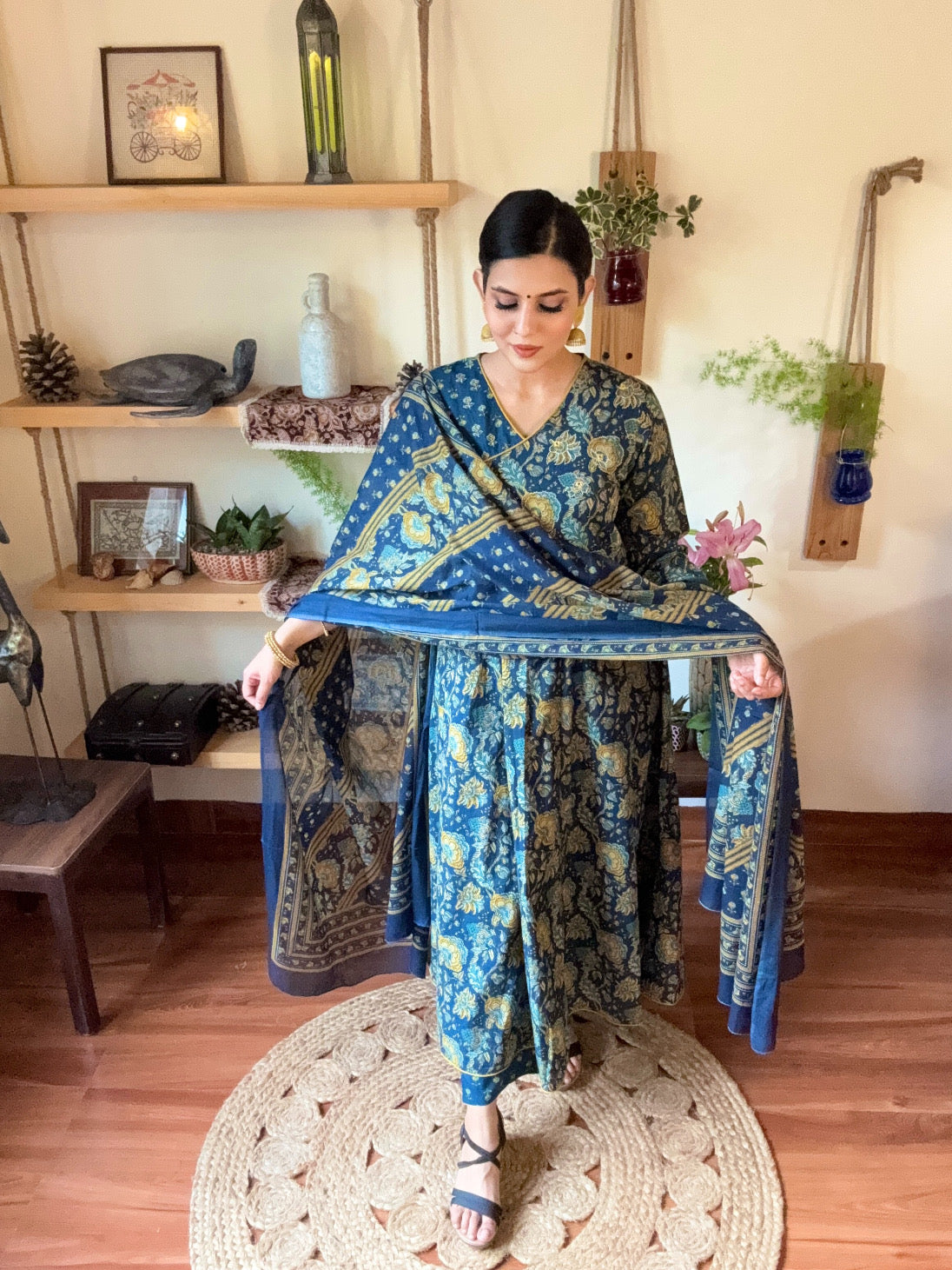 Pakeezah Blue Cotton Suit | Param Iqbal 