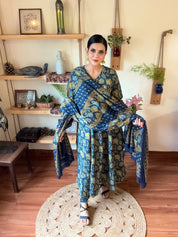 Pakeezah Blue Cotton Suit | Param Iqbal 