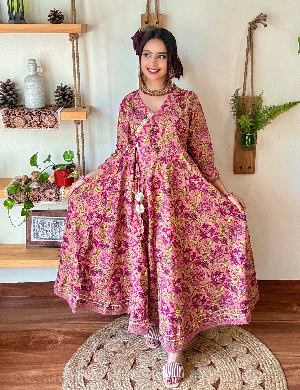 Fariha Pink Cotton Suit | Param Iqbal 