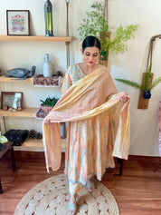 Imara Pastel Yellow Cotton Suit | Param Iqbal 