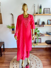 Mehreen Red Silk Suit