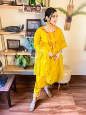 Noor Yellow Dola Silk Suit | Param Iqbal 