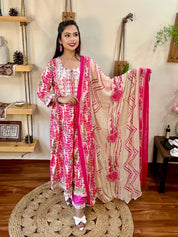 Anum Pink Cotton Suit