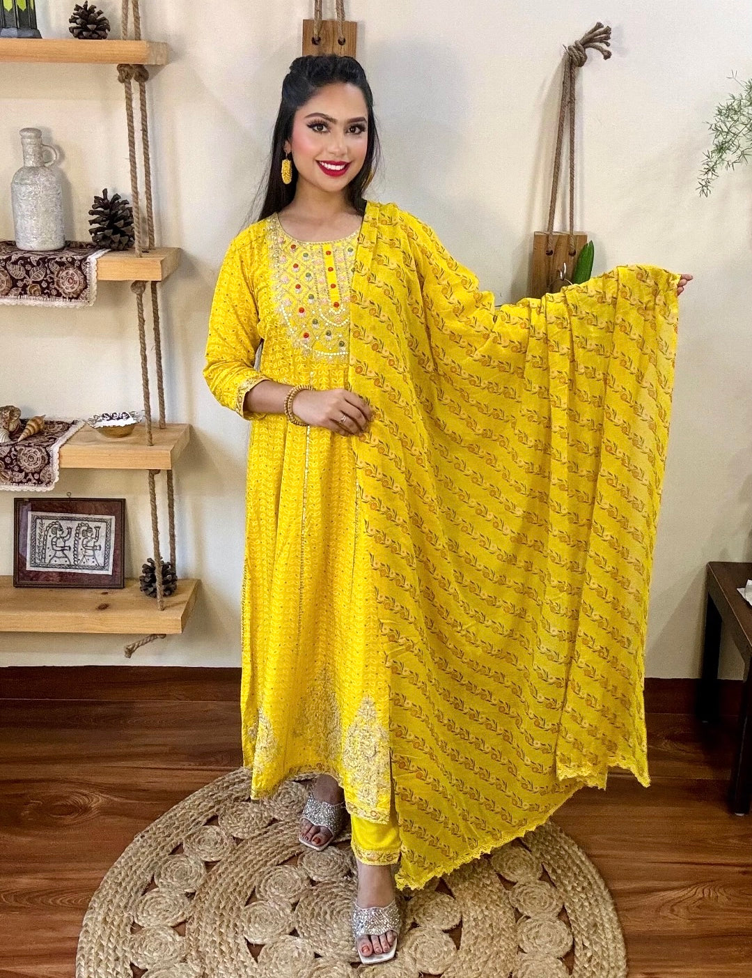 Urooj Yellow Cotton Suit I Param Iqbal