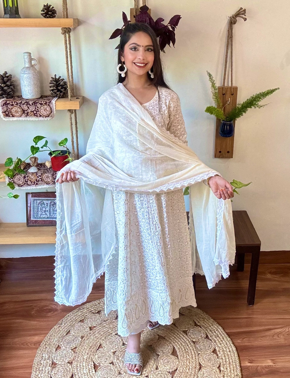 Jannat White Cotton Suit I Param Iqbal