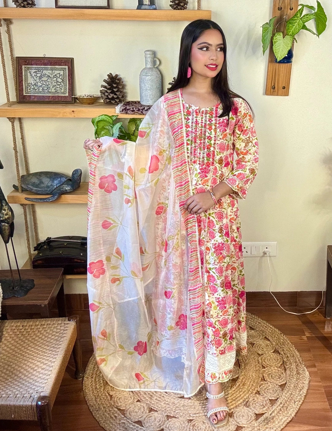 Vaanya White Cotton Suit I Param Iqbal