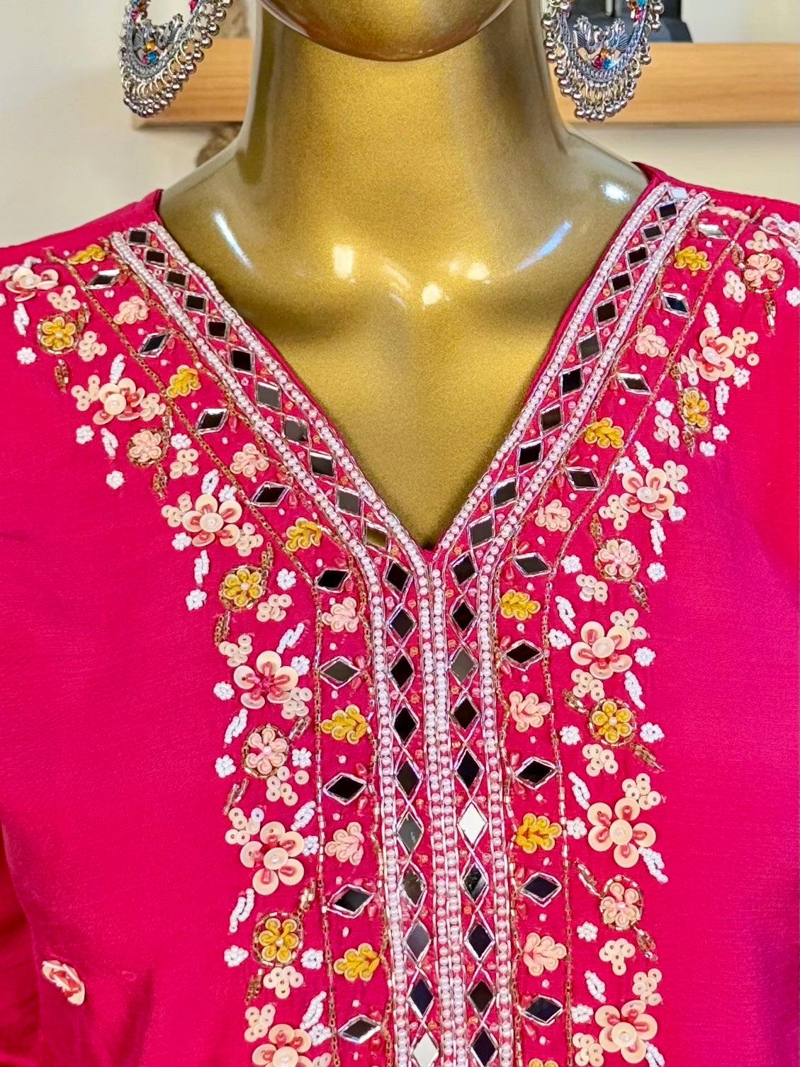 Kiana Pink Silk Suit I Param Iqbal