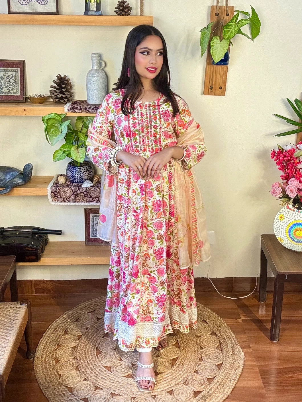 Vaanya White Cotton Suit I Param Iqbal