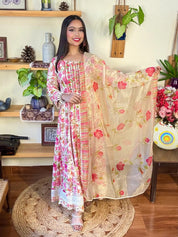 Vaanya White Cotton Suit I Param Iqbal