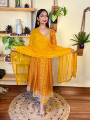 Ojasvi Orange Cotton Suit