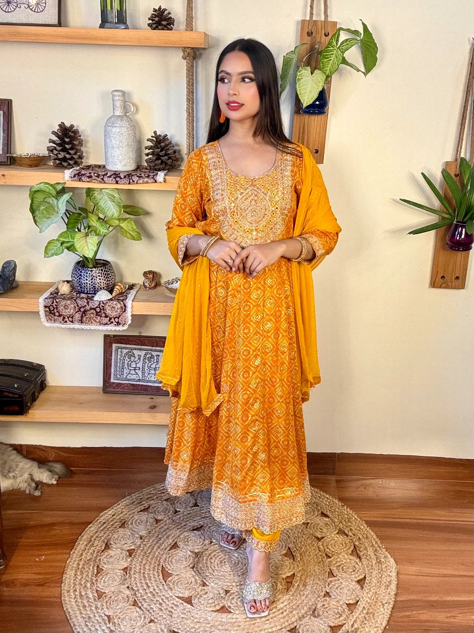 Ojasvi Orange Cotton Suit