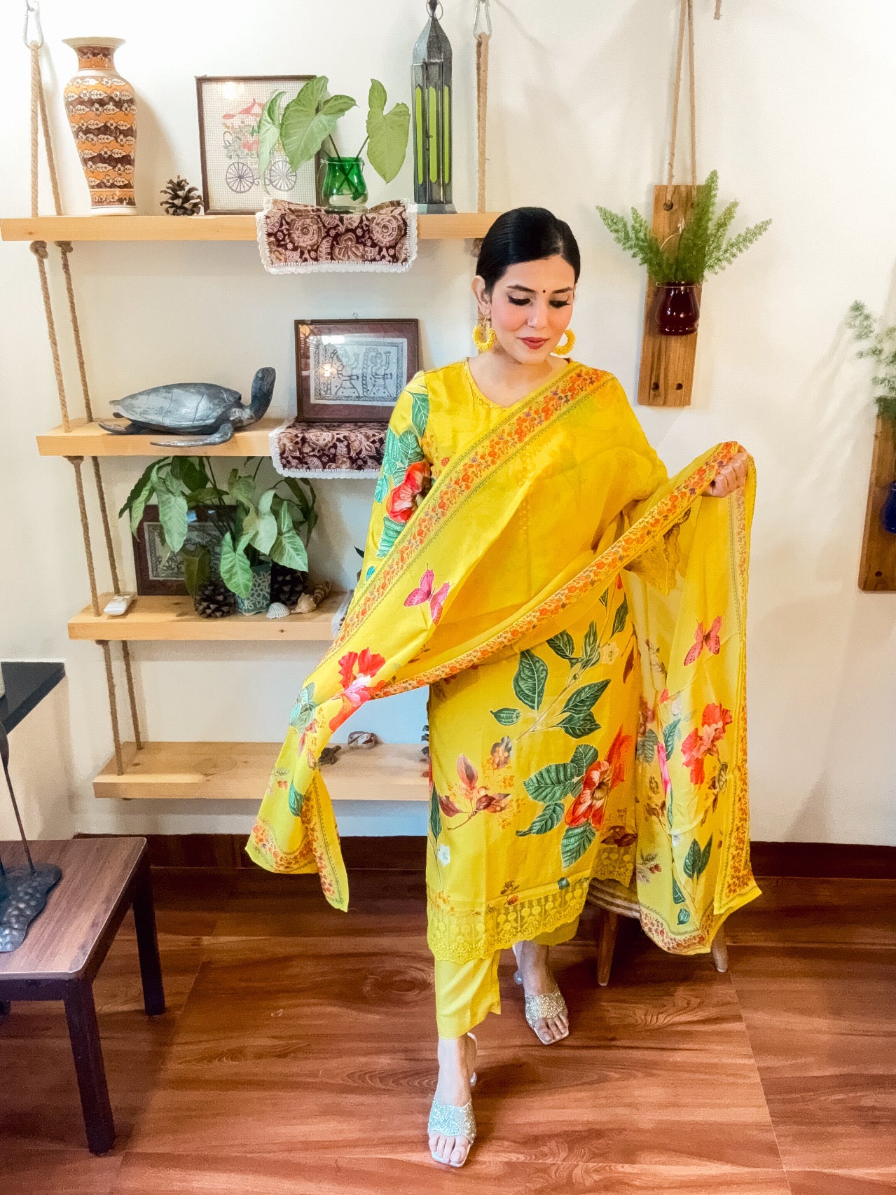 Yasmin Yellow Muslin Suit | Param Iqbal 