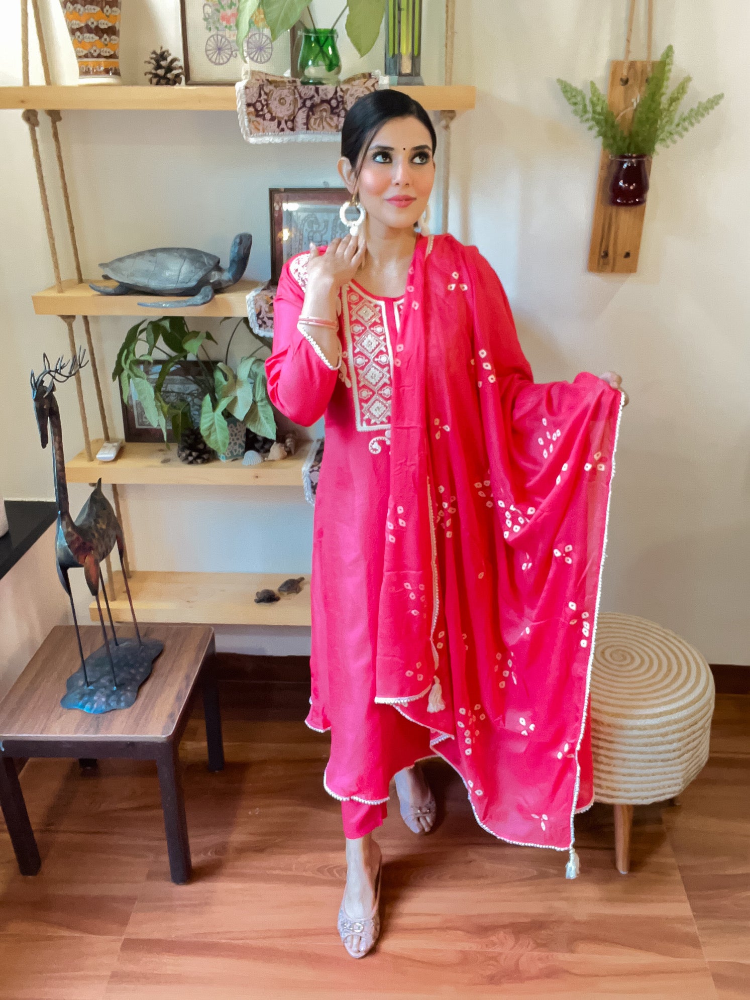 Fiza Pink Russian Silk Suit | Param Iqbal 