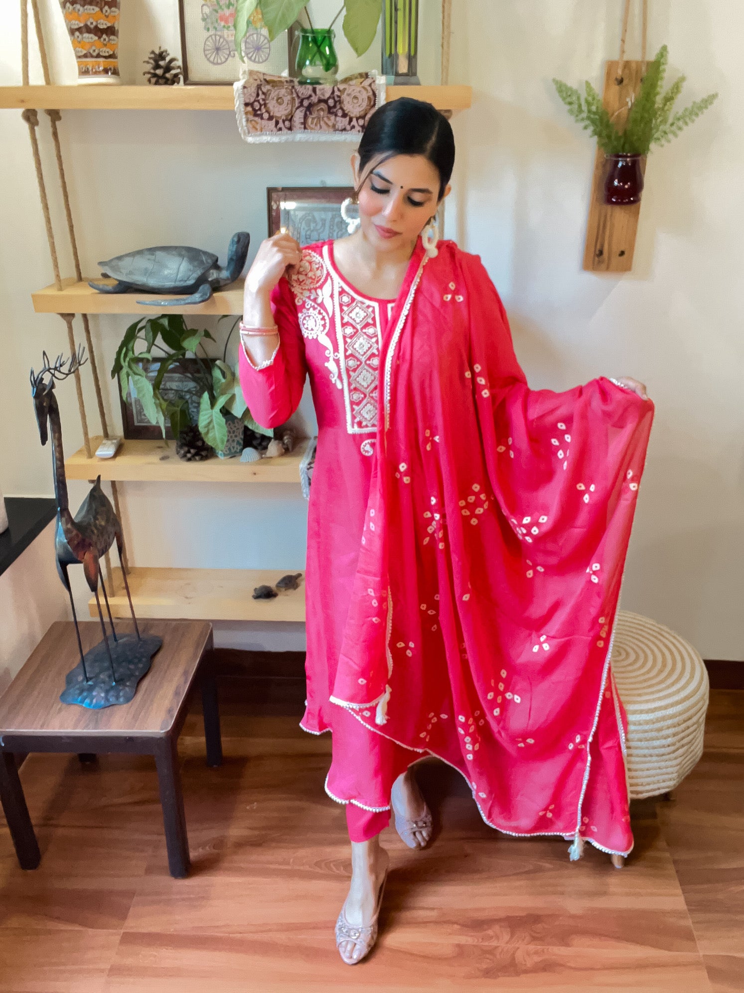 Fiza Pink Russian Silk Suit | Param Iqbal 