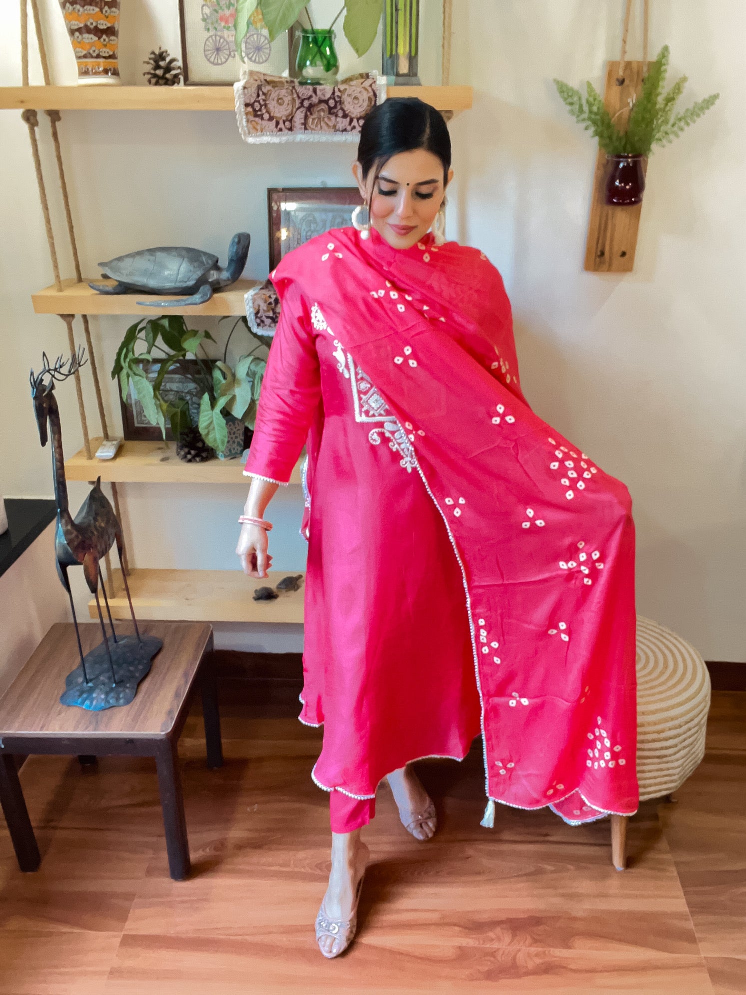 Fiza Pink Russian Silk Suit | Param Iqbal 