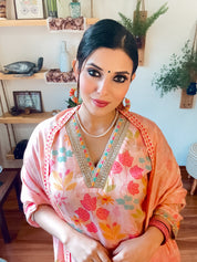 Nagma Pink Muslin Suit | Param Iqbal 