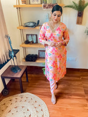 Nagma Pink Muslin Suit | Param Iqbal 