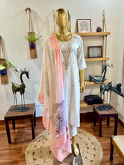 Haniya Cream Cotton Suit | Param Iqbal