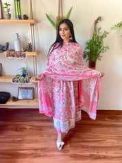 Amira Pink Cotton Suit | param Iqbal