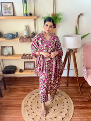 Shireen Pink Cotton Suit | Param Iqbal 