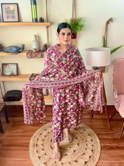 Shireen Pink Cotton Suit | Param Iqbal 