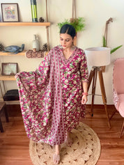 Shireen Pink Cotton Suit | Param Iqbal 