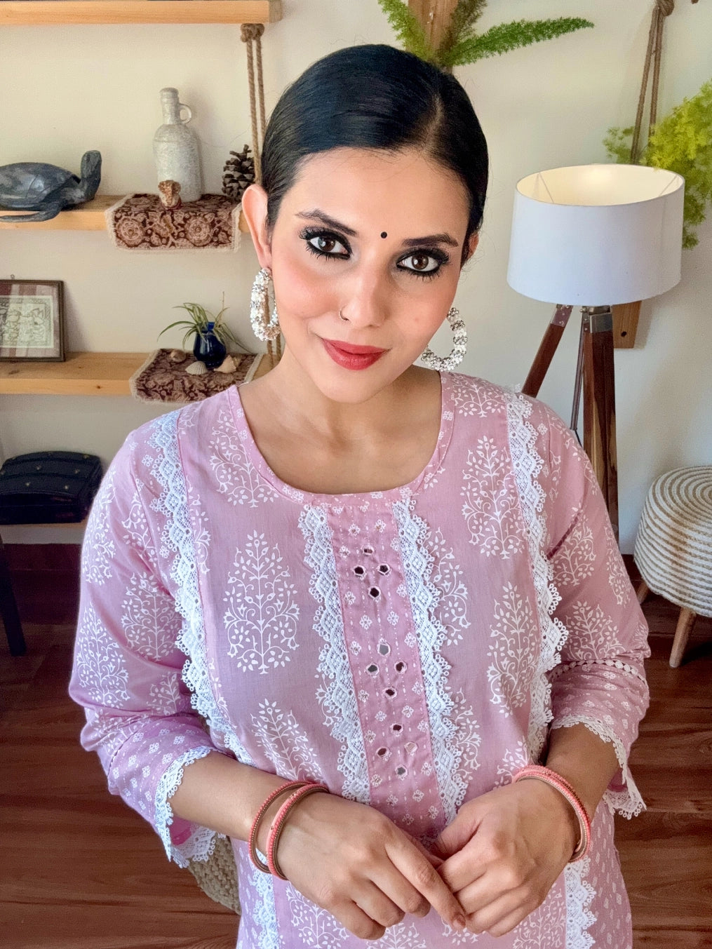 Kausar Pink Cotton Suit | Param Iqbal