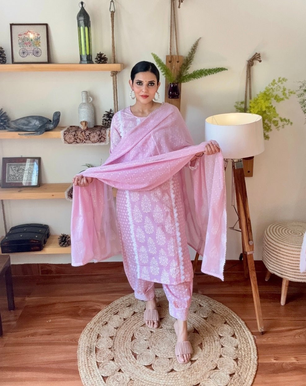 Kausar Pink Cotton Suit | Param Iqbal