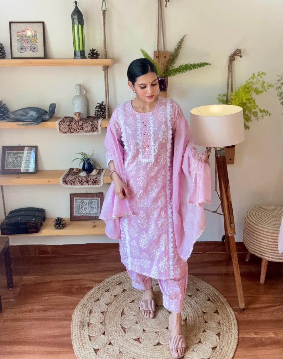 Kausar Pink Cotton Suit | Param Iqbal