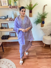 Leila Lavender Organza Suit | Param Iqbal 
