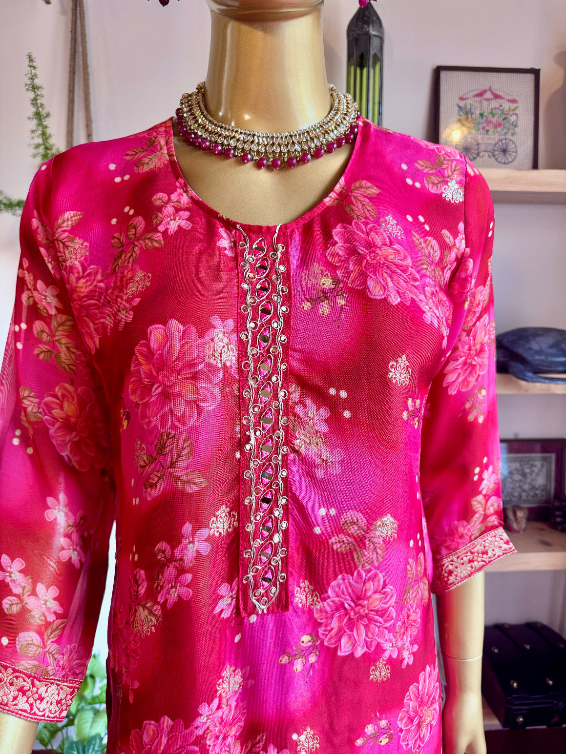 Jazmin Pink Organza Suit | Param Iqbal