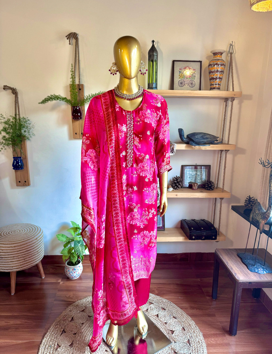 Jazmin Pink Organza Suit | Param Iqbal
