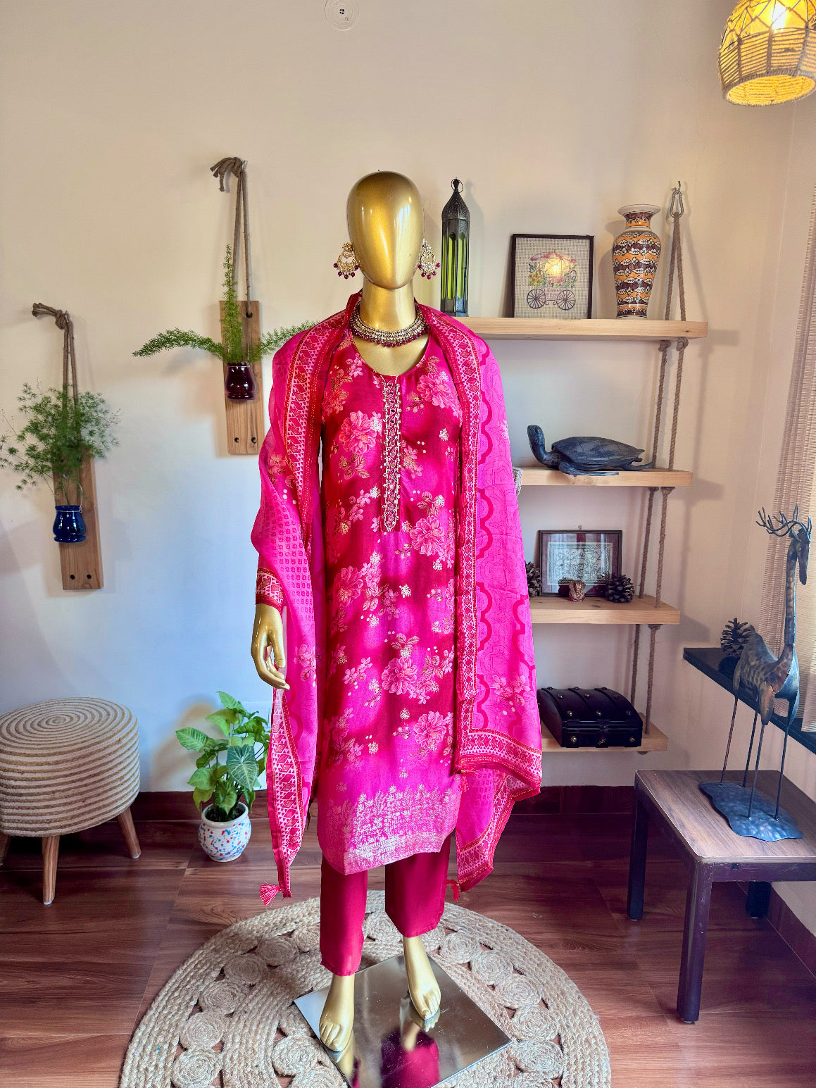 Jazmin Pink Organza Suit | Param Iqbal