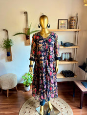 Faheeda Black Chiffon Suit | Param Iqbal
