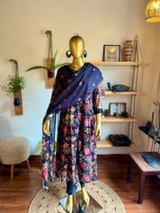 Faheeda Black Chiffon Suit | Param Iqbal